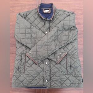 Men’s Peter Millar Crown Essex Full Zip Jacket Olive Green